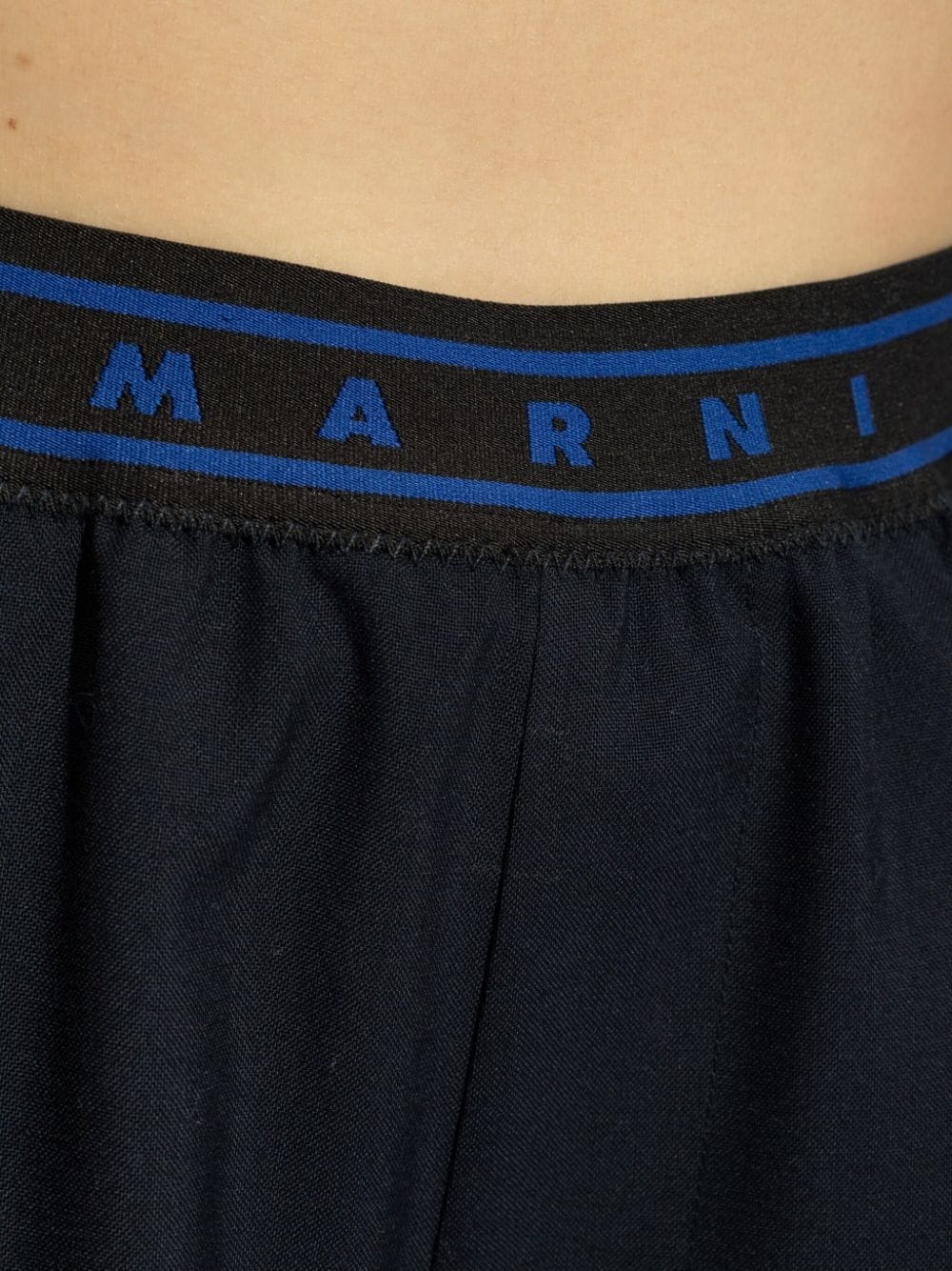 wide-leg virgin wool trousers - 5