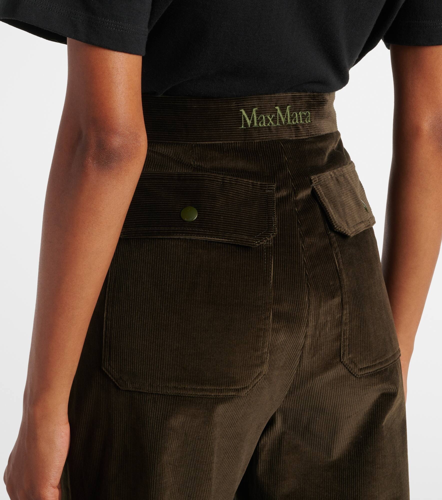 Tritone cotton straight pants - 6