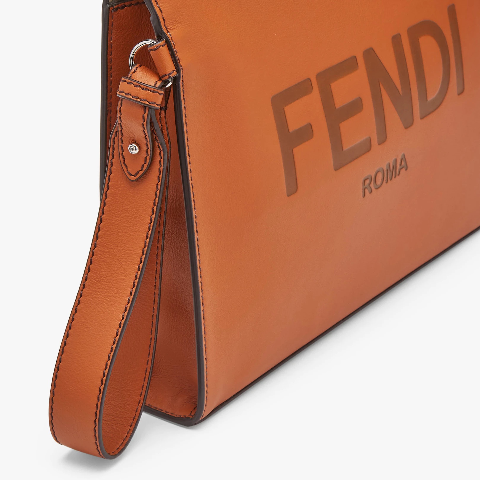 Brown leather pouch - 5