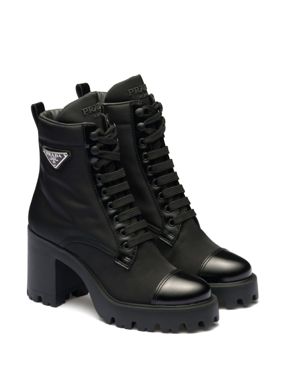 90mm triangle-logo ankle boots - 2