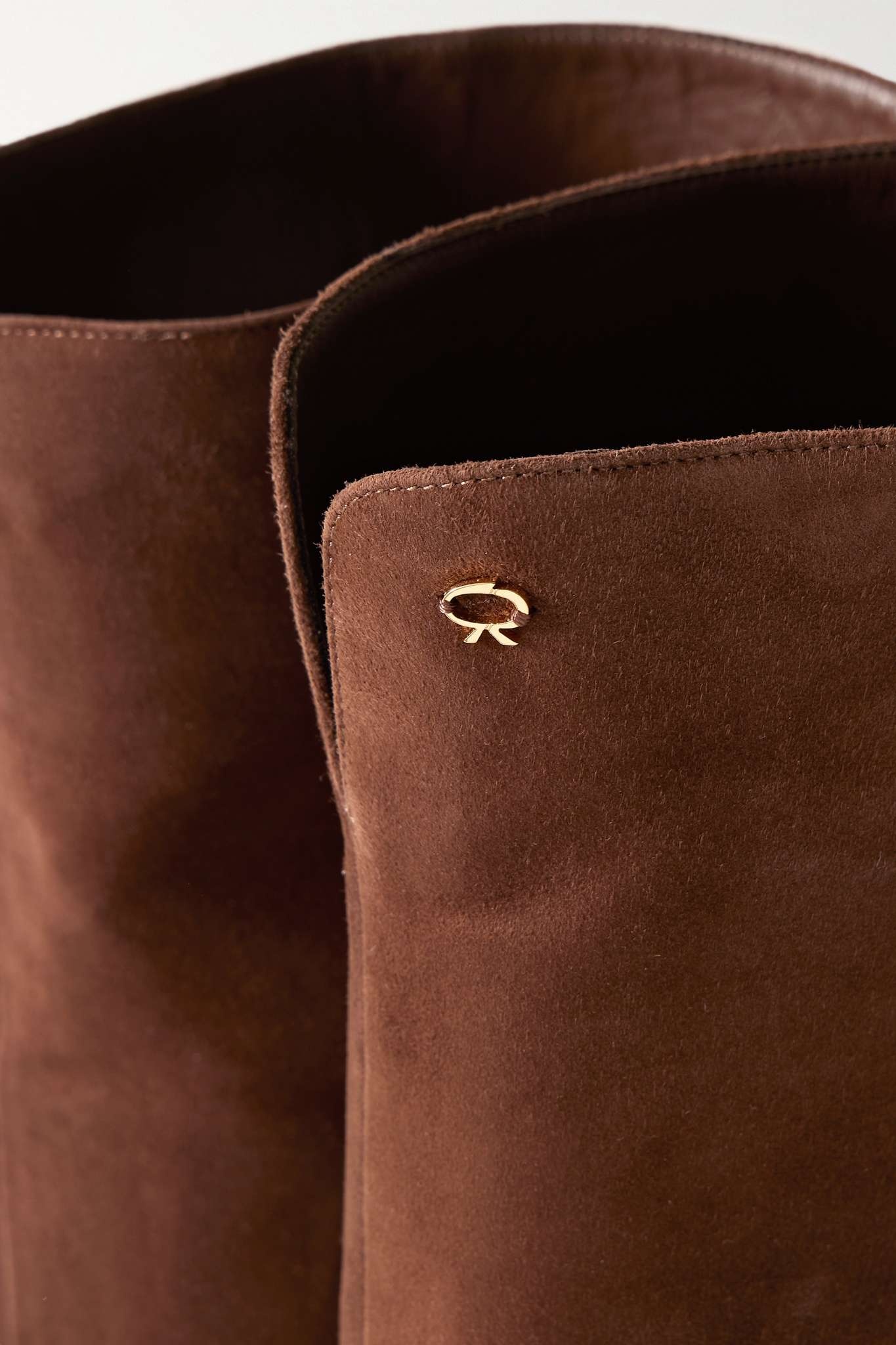 100 suede over-the-knee boots - 8
