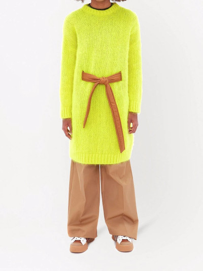 JW Anderson tied-waist longline jumper outlook