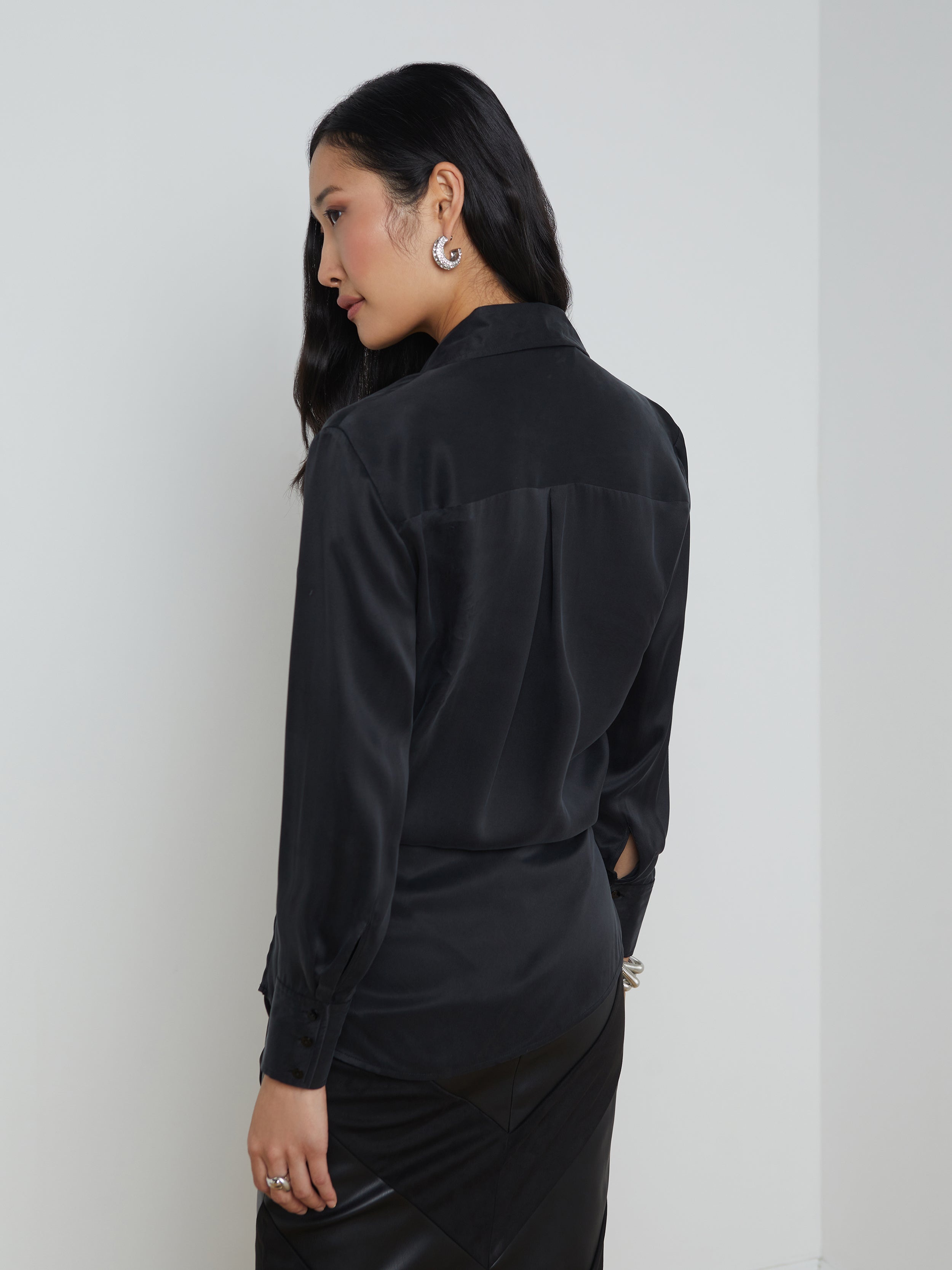 Sora Silk Wrap Blouse - 5