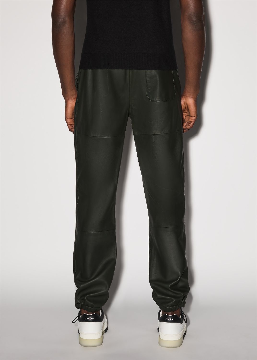 LEATHER JOGGER - 4