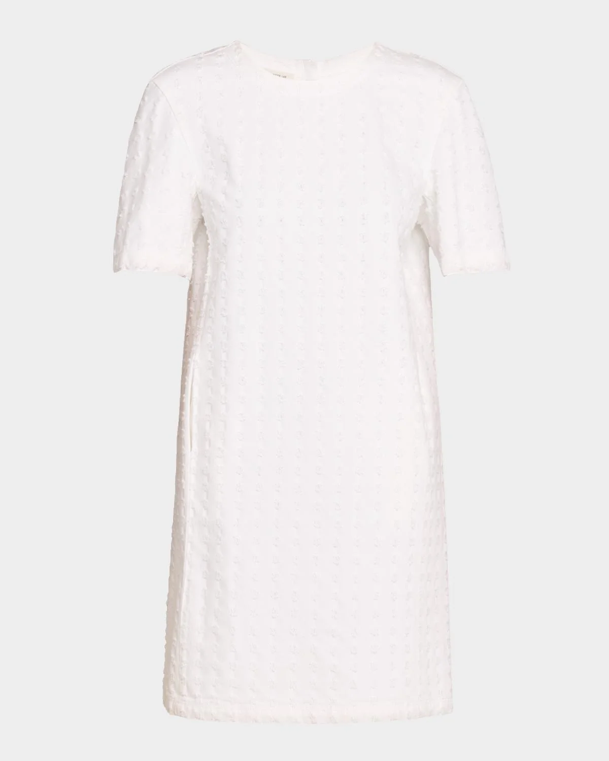 Embellished Cotton Denim Mini Shift Dress - 1