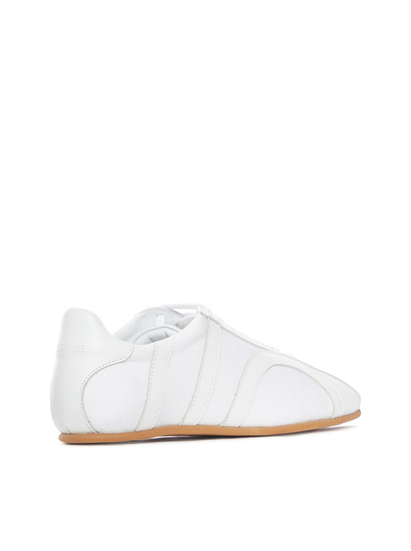 Toteme Women Cotton Canvas Sneakers With Leather Inserts - 3