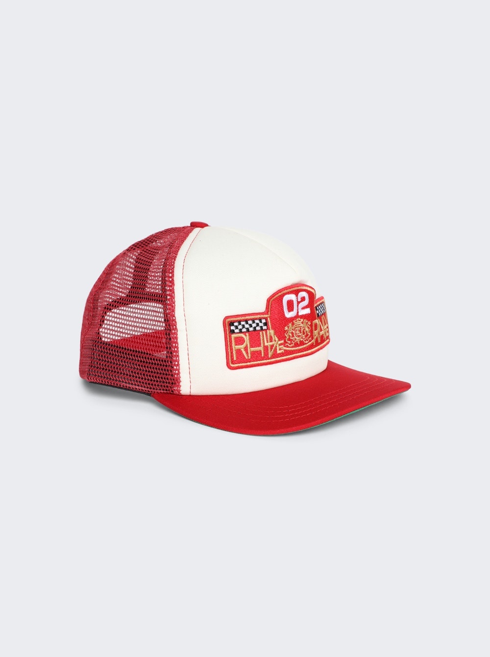 Rally Trucker Hat Red And White - 5