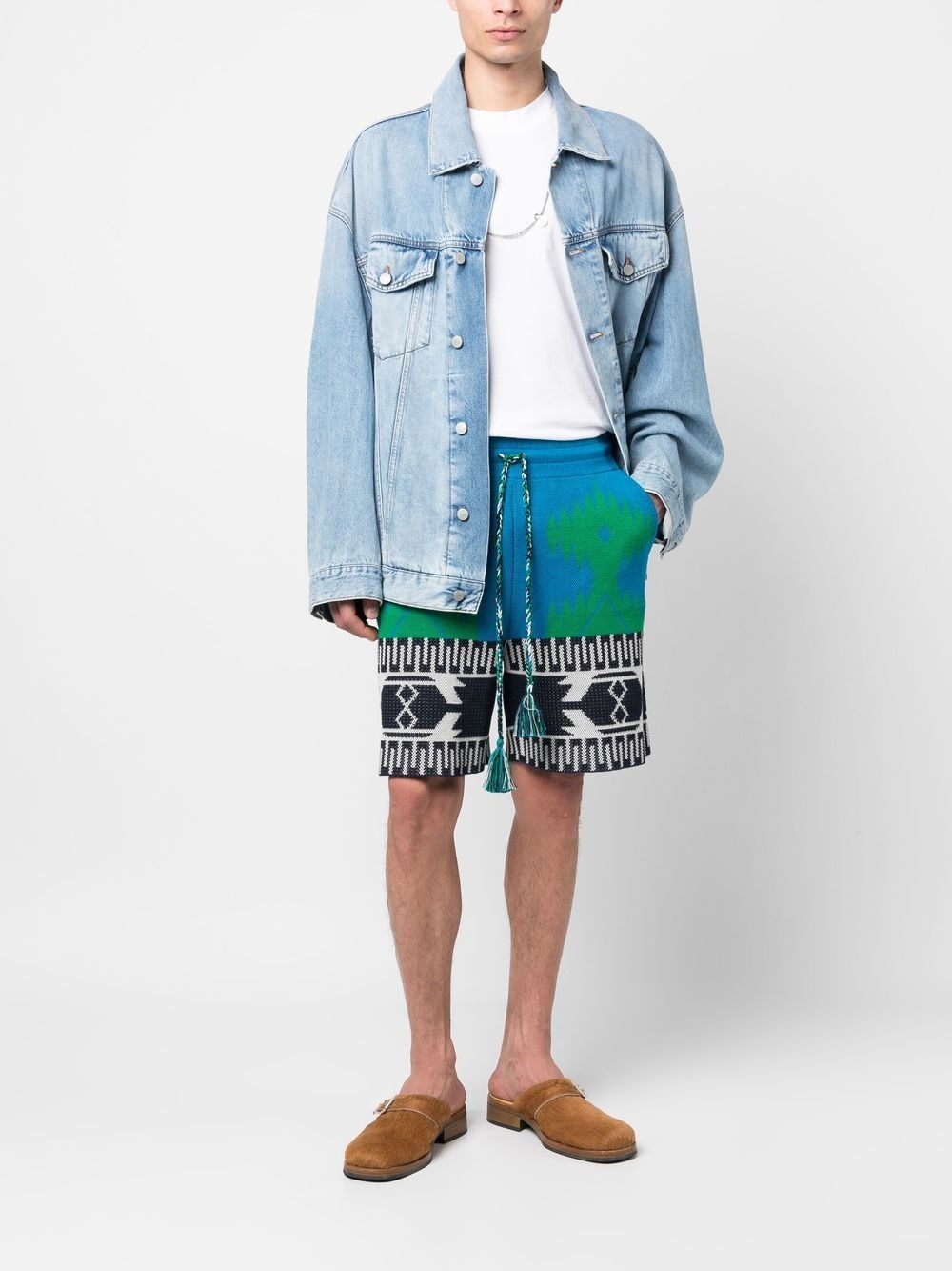 abstract-pattern shorts - 2