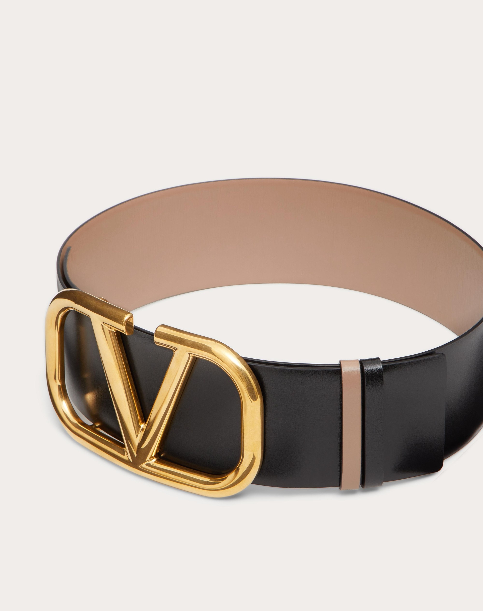 ベルト Valentino Garavani Cintura Sottile Vlogo Signature In Pelle Vlogo Signature Belt In Shiny Calfskin 30 Mm for Woman in