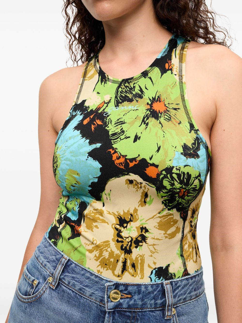 Printed bodysuit - 2