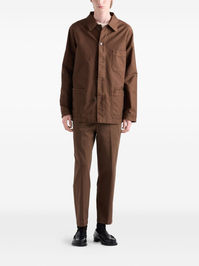 Prada Cotton blouson jacket outlook