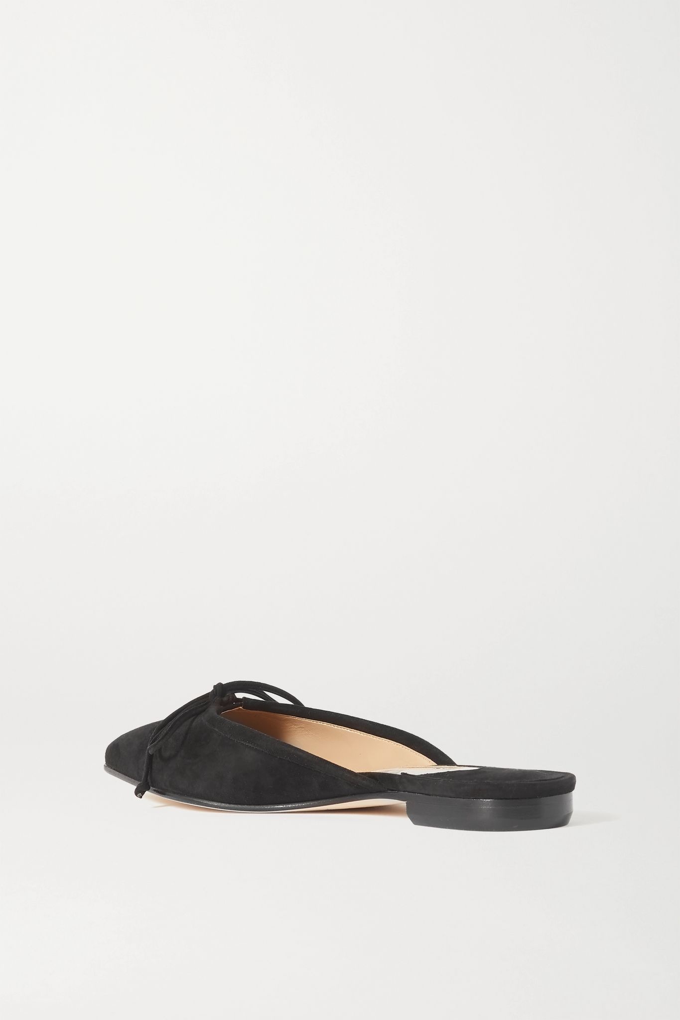 Ballerimu bow-detailed suede mules - 3