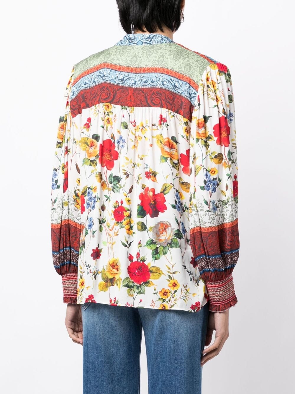 Serena floral-print blouse - 4