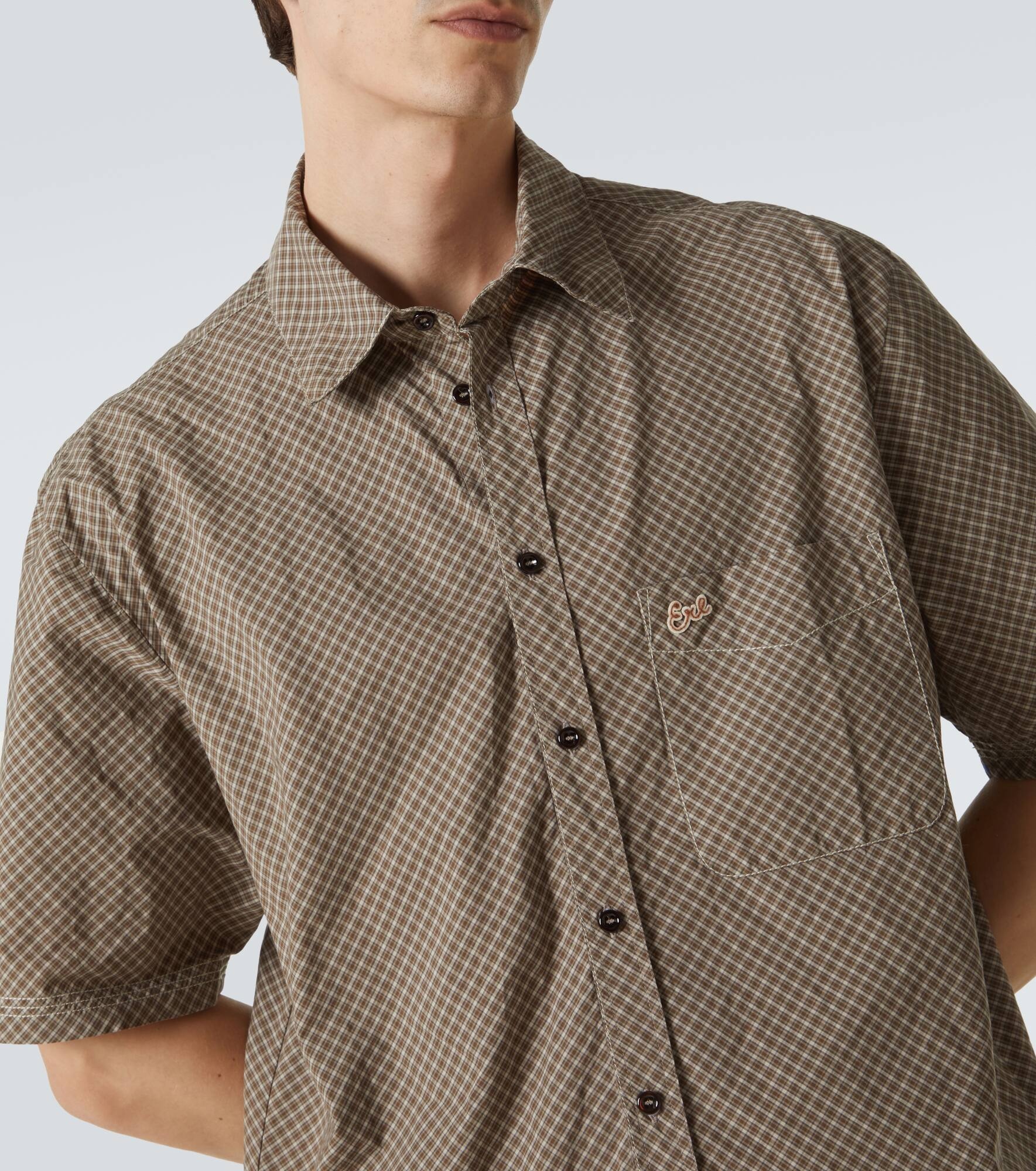 Checked cotton shirt - 5