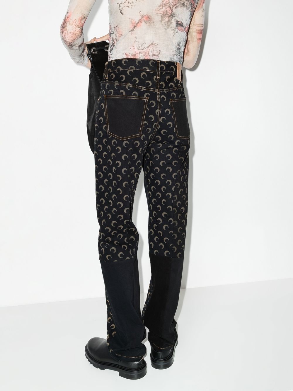 Regen Crescent Moon straight-leg jeans - 3