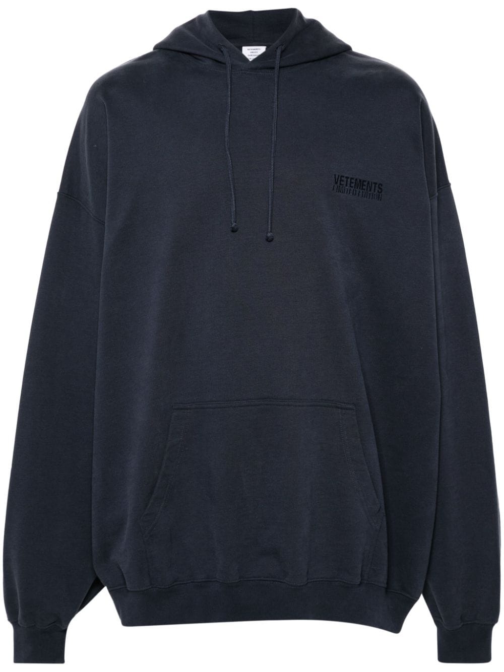 logo-embroidered hoodie - 1