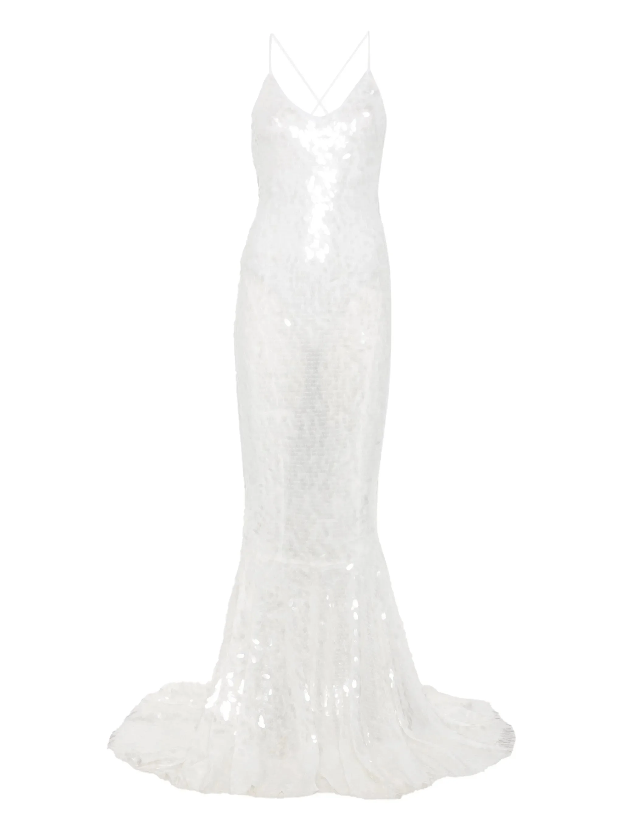 Fara sequin-embellished gown - 1