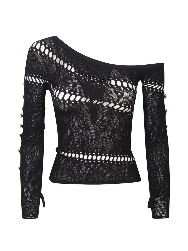 Ivy cutout one-shoulder top 1