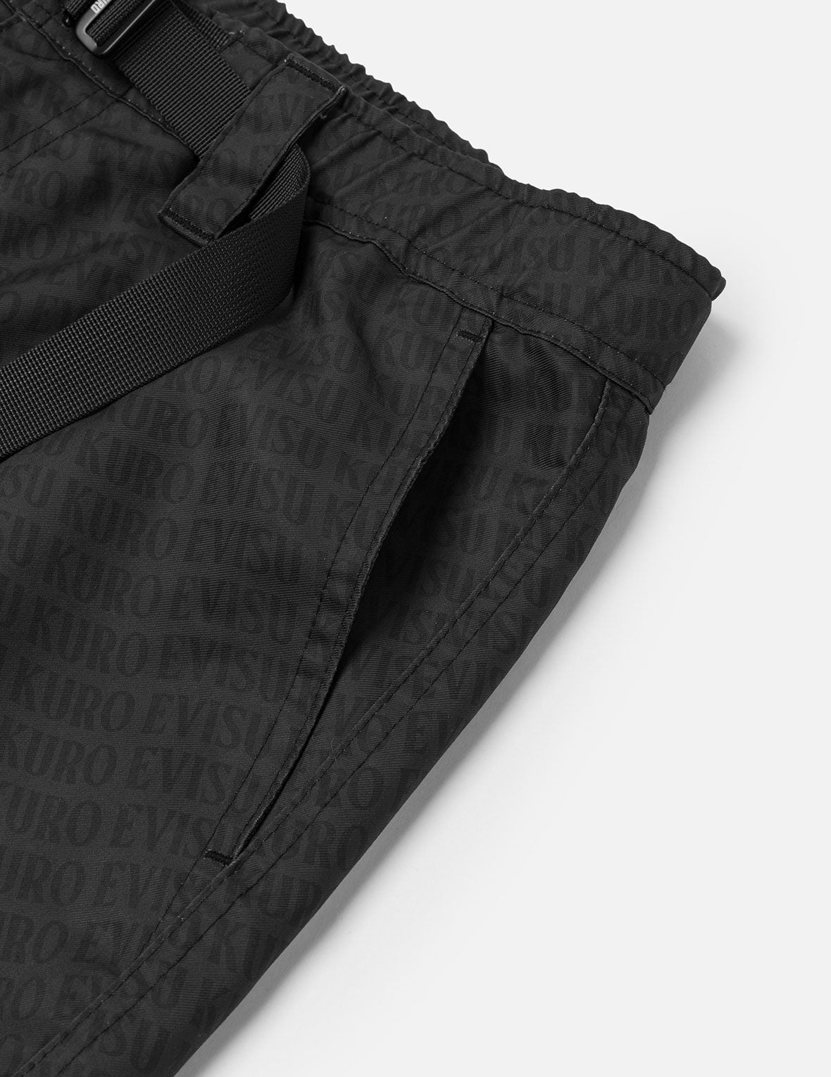 Allover Logo Print Loose Fit Cargo Pants - 9