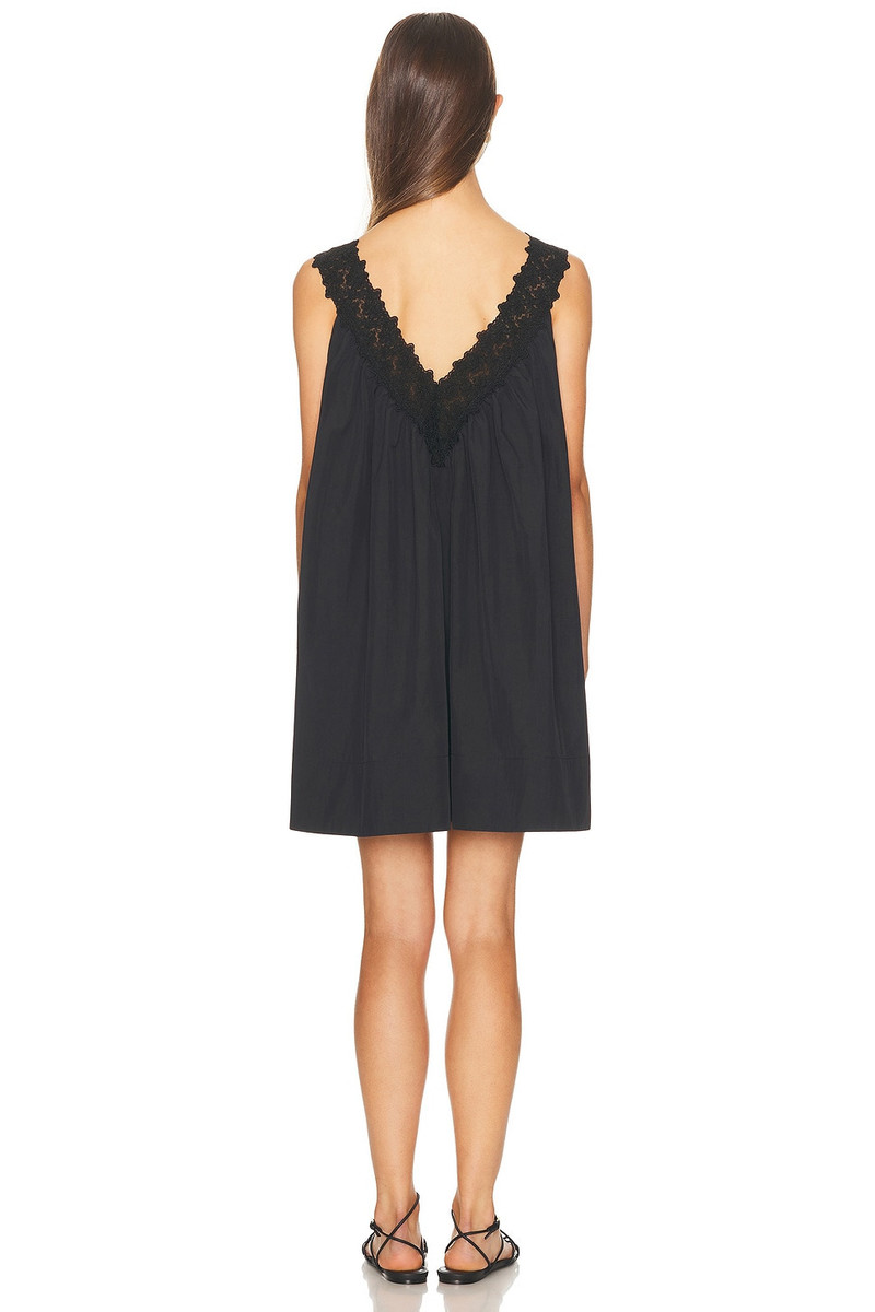 HELSA Mini Dress With Lace in Tech Poplin outlook