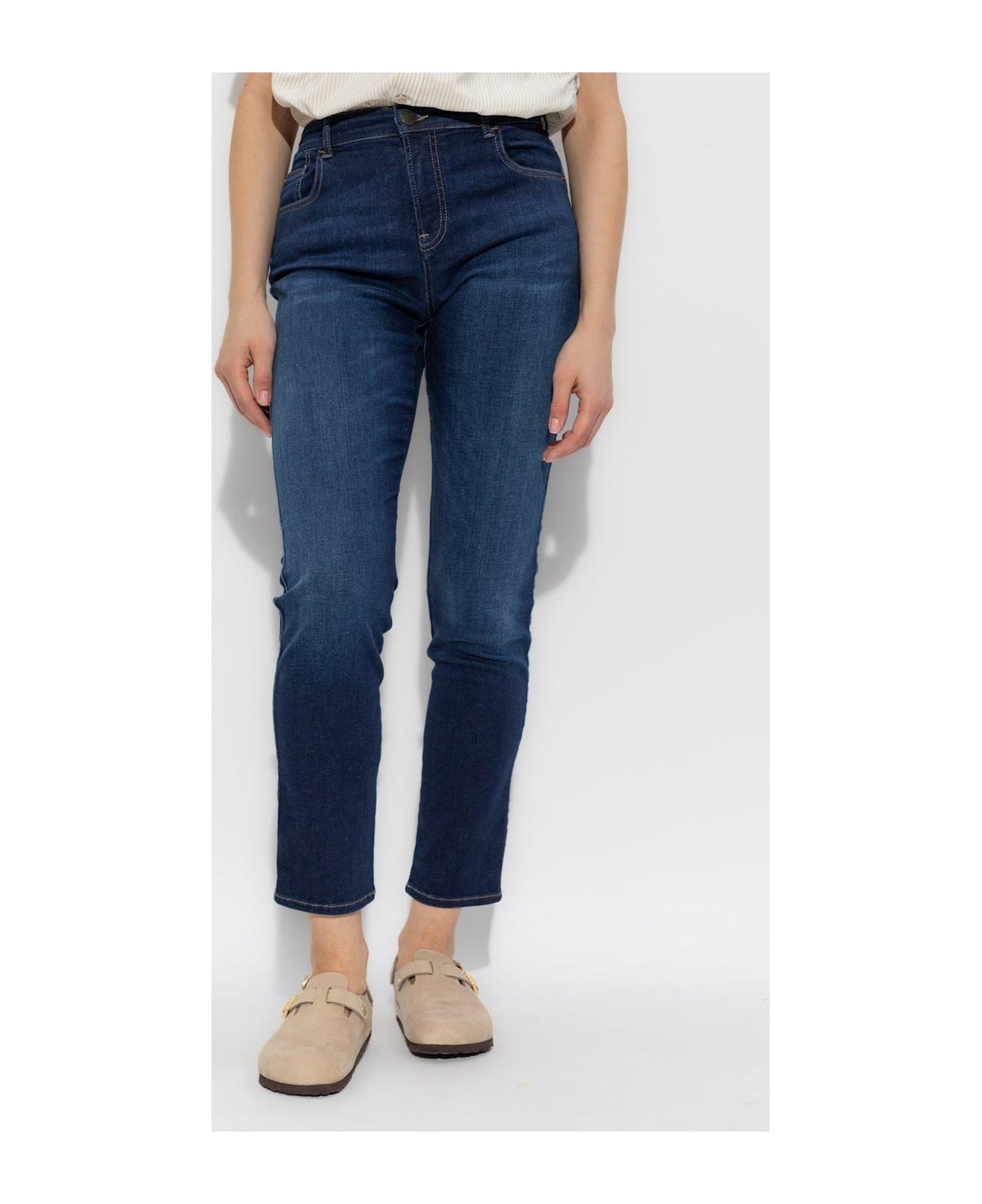 Logo Detailed Skinny Jeans - 2