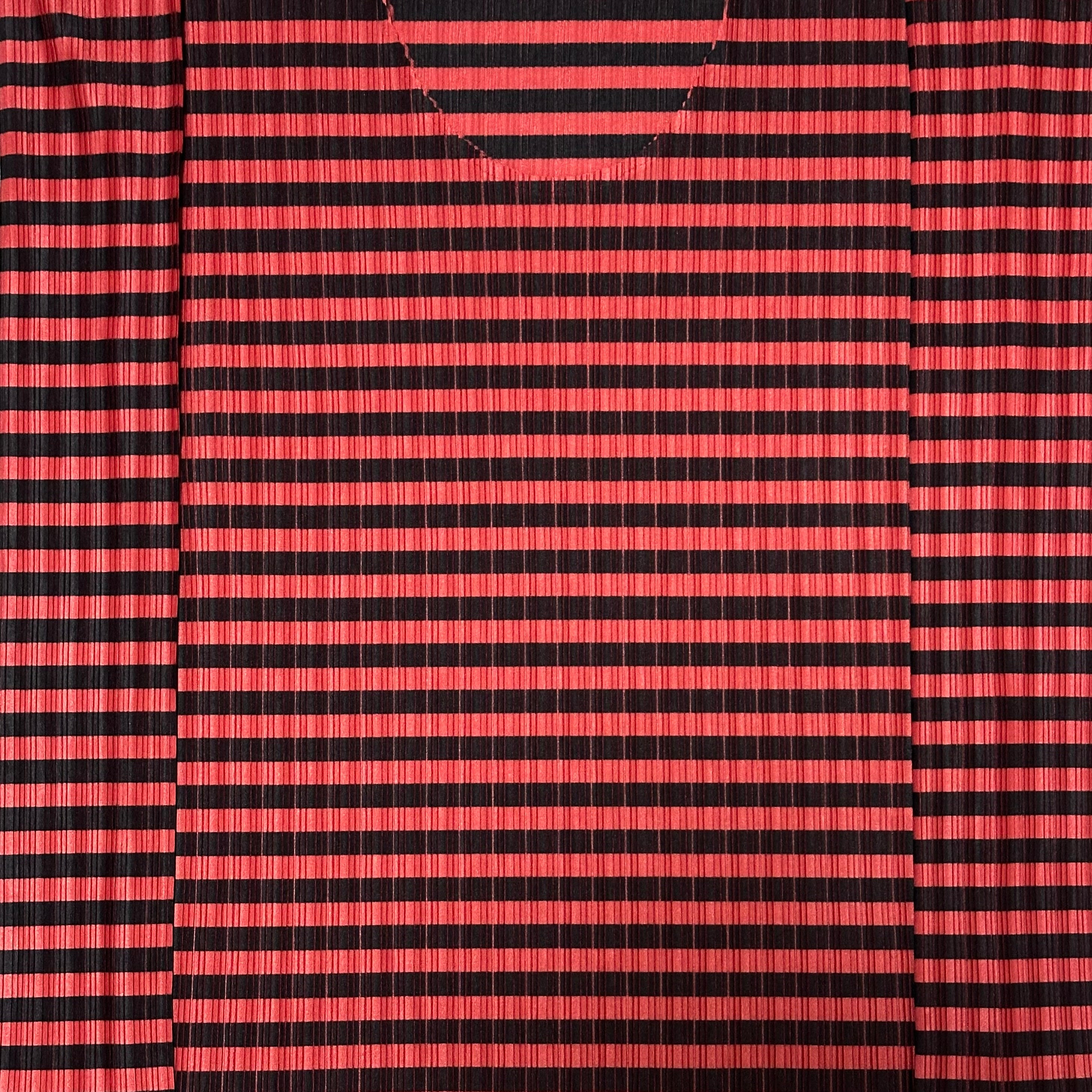 PLEATS PLEASE ISSEY MIYAKE Pleated Striped Print Top and Arm Cover - 3