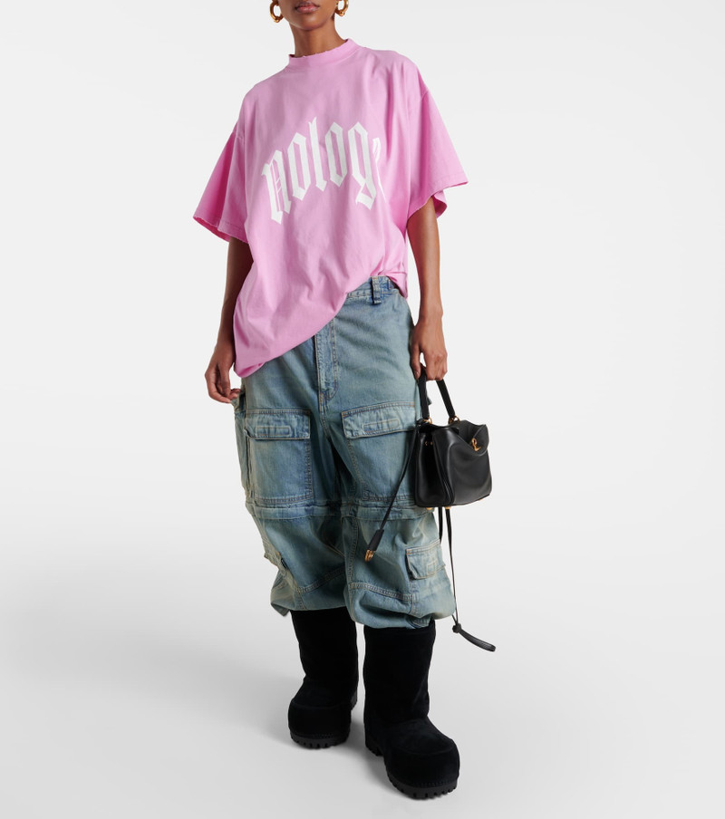 BALENCIAGA Printed cotton jersey T-shirt outlook