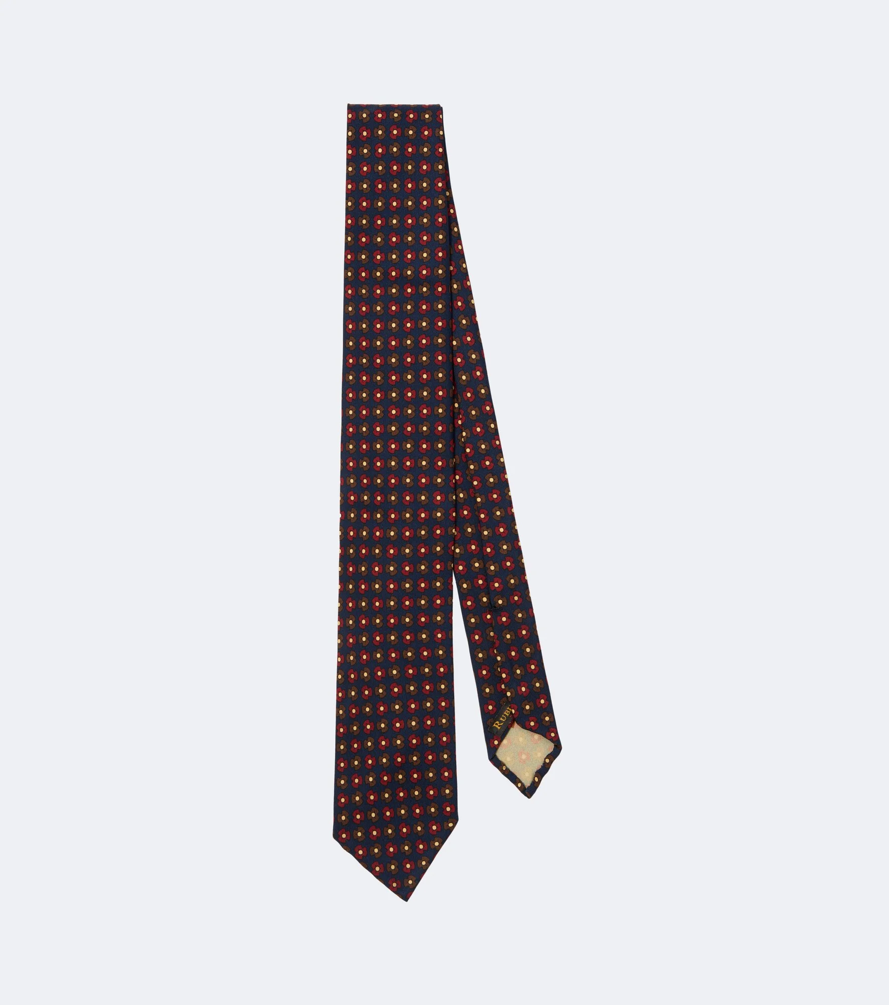 Printed silk tie - 1