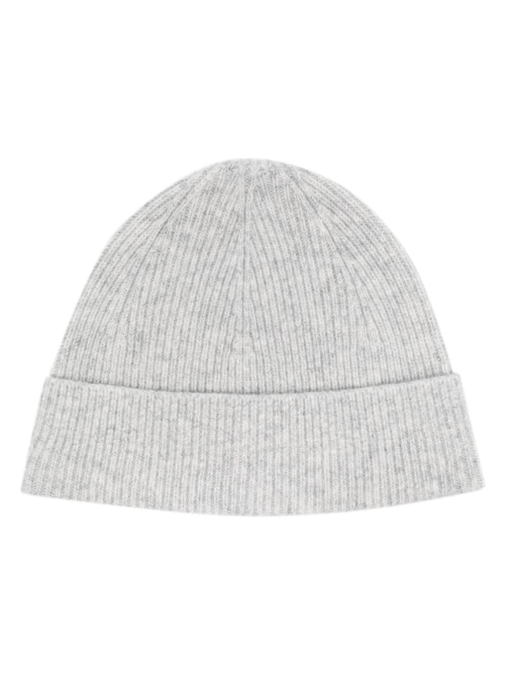 ribbed-knit wool-cashmere beanie - 1