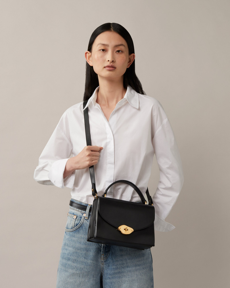 Mulberry Lana Top Handle
Black High Gloss Leather outlook