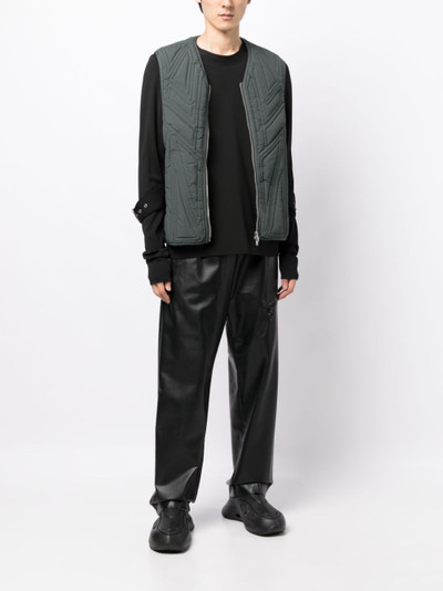 Y-3 quilted zip-up gilet outlook