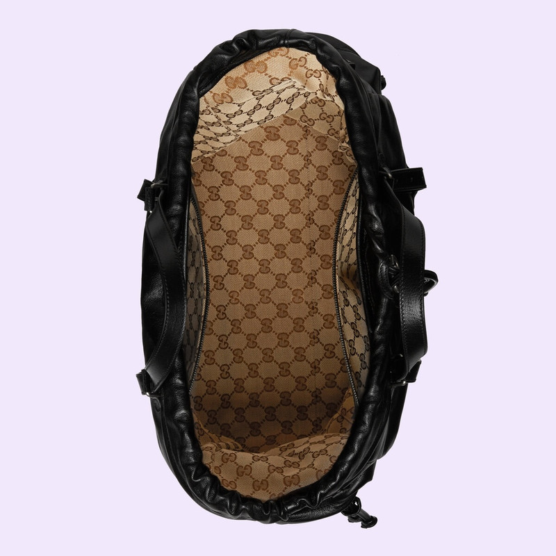 Drawstring tote bag with tonal Double G 8