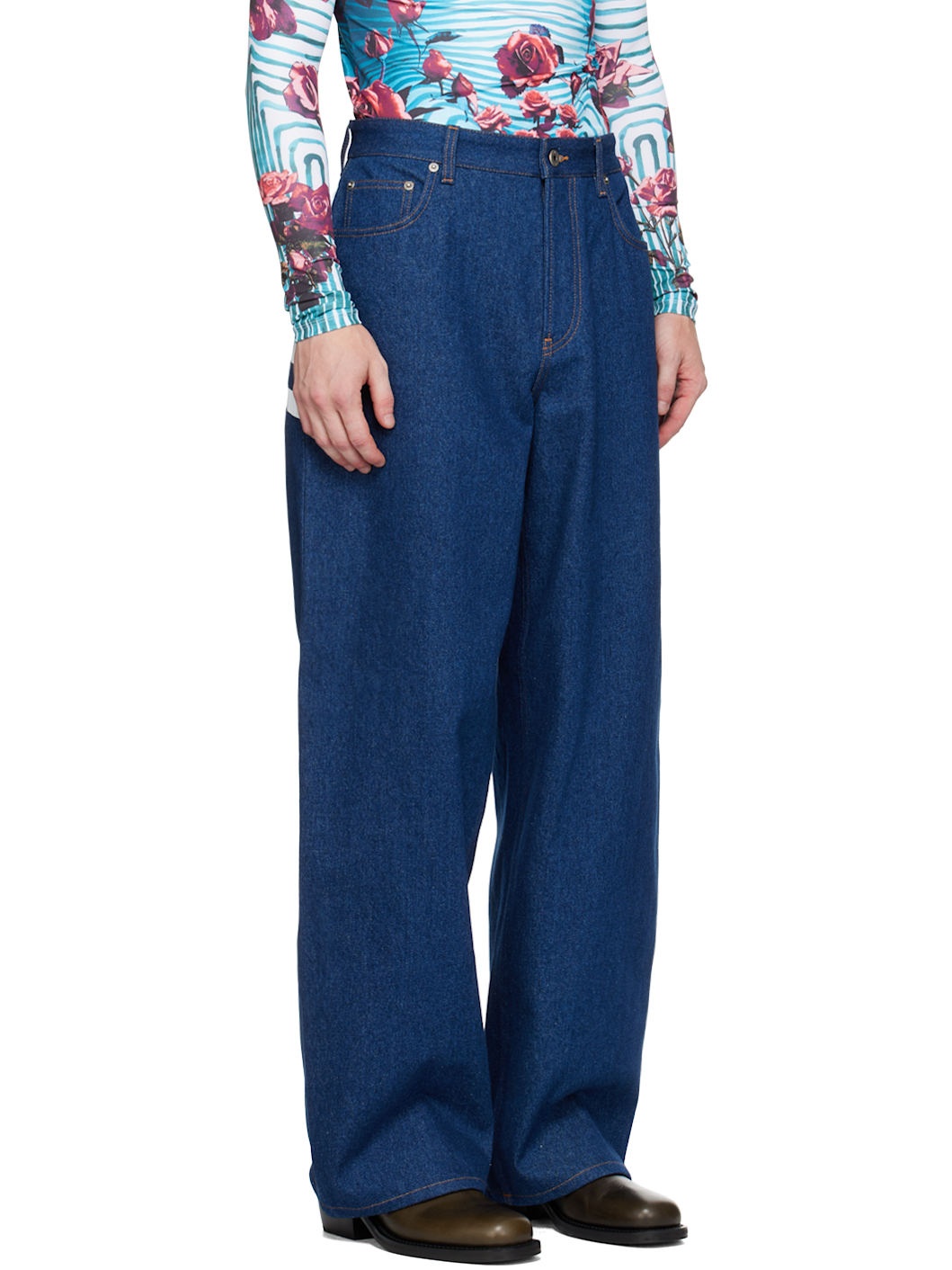 Indigo 'The Marinière' Jeans - 2
