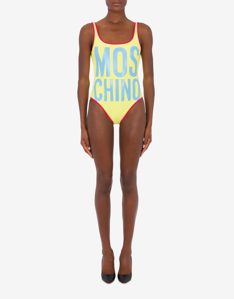Moschino MAXI LOGO COLOUR BLOCK ONE-PIECE SWIMSUIT outlook