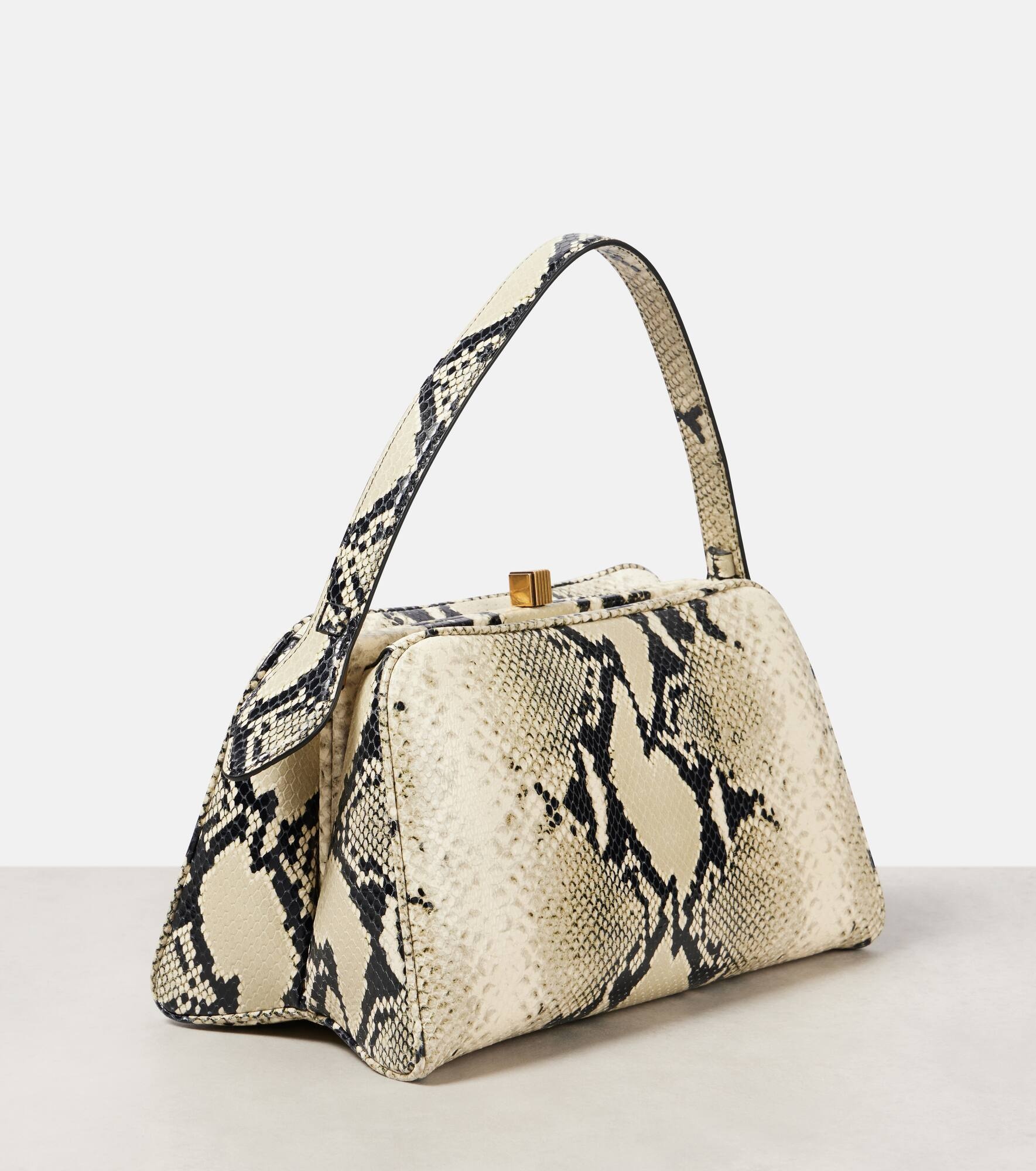 Cate snake-effect leather shoulder bag - 4