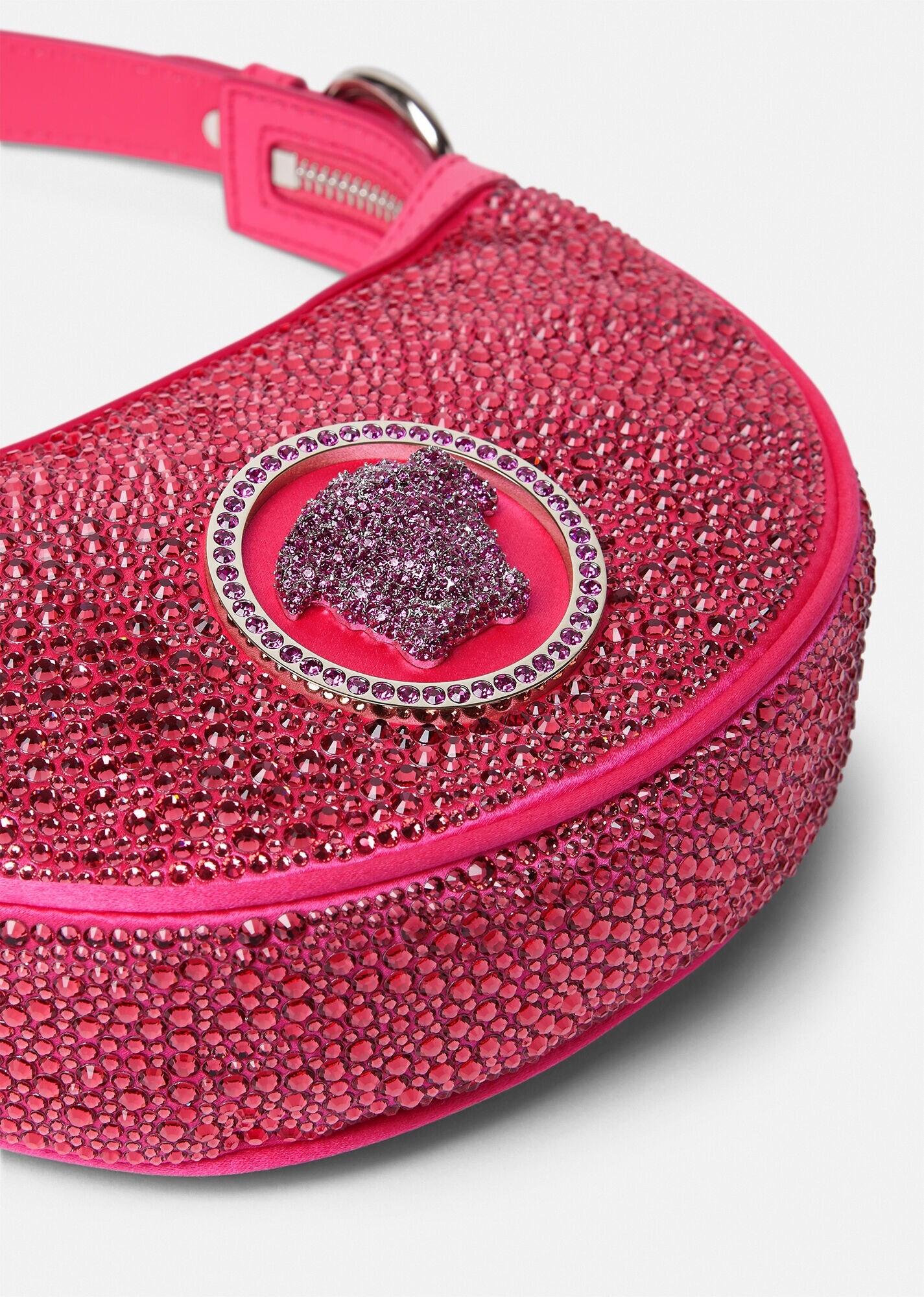 Crystal Repeat Mini Hobo Bag - 5