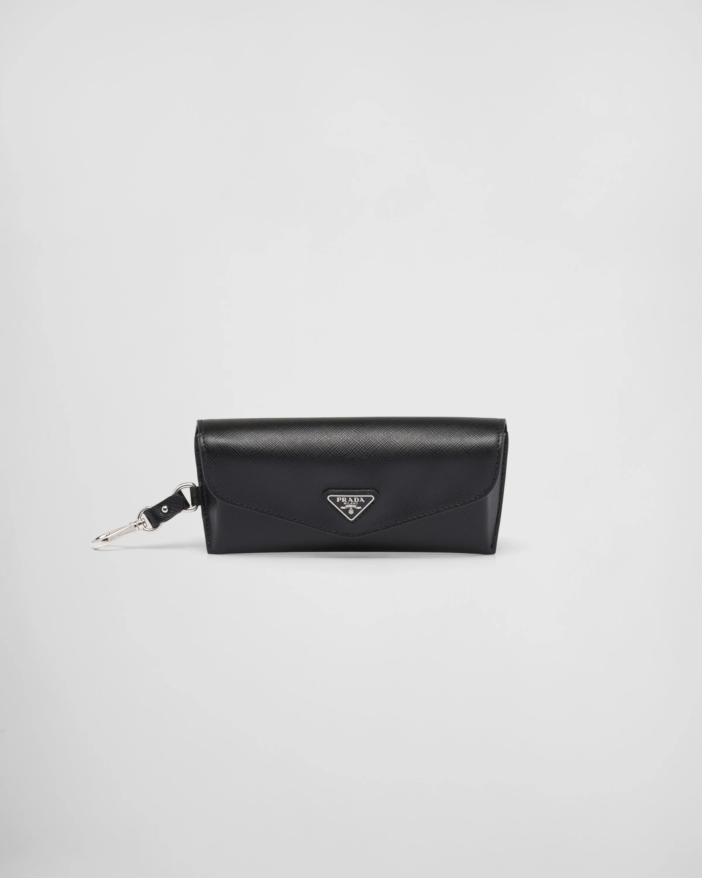 Saffiano leather eyeglasses case - 1