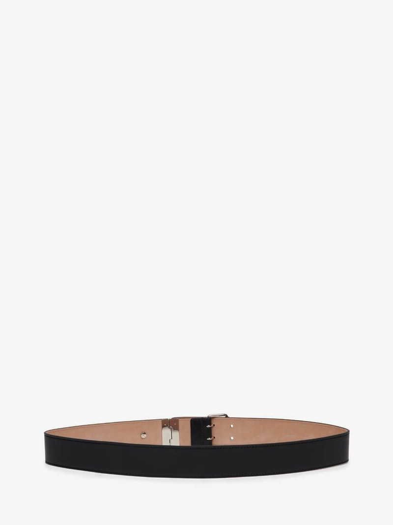 Alexander McQueen Men's Military Belt in Black outlook