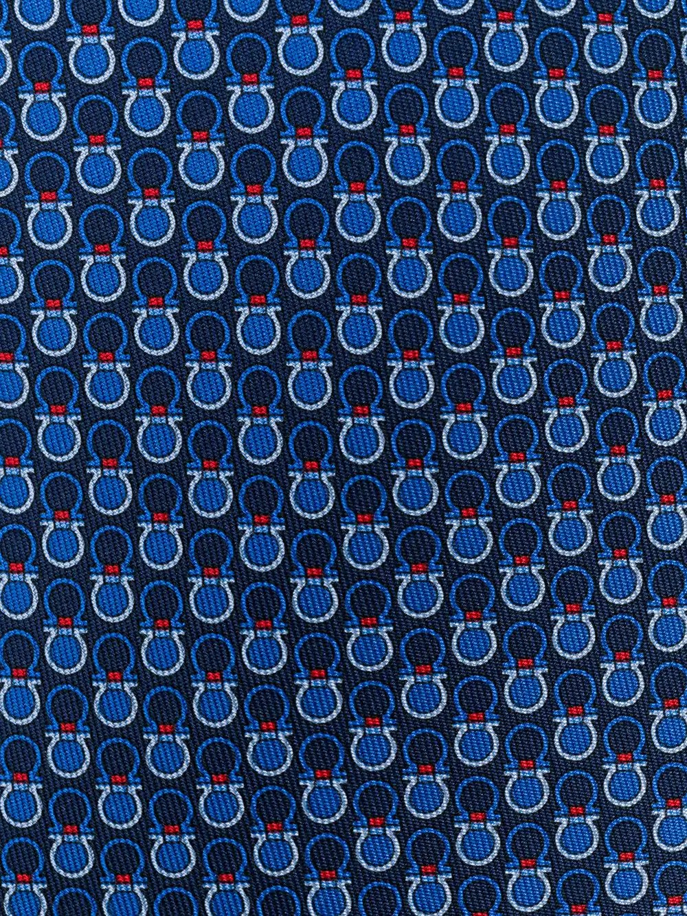 Gancini print silk tie - 2