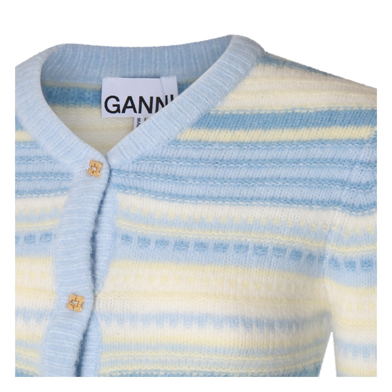 light blue wool knitwear - 4