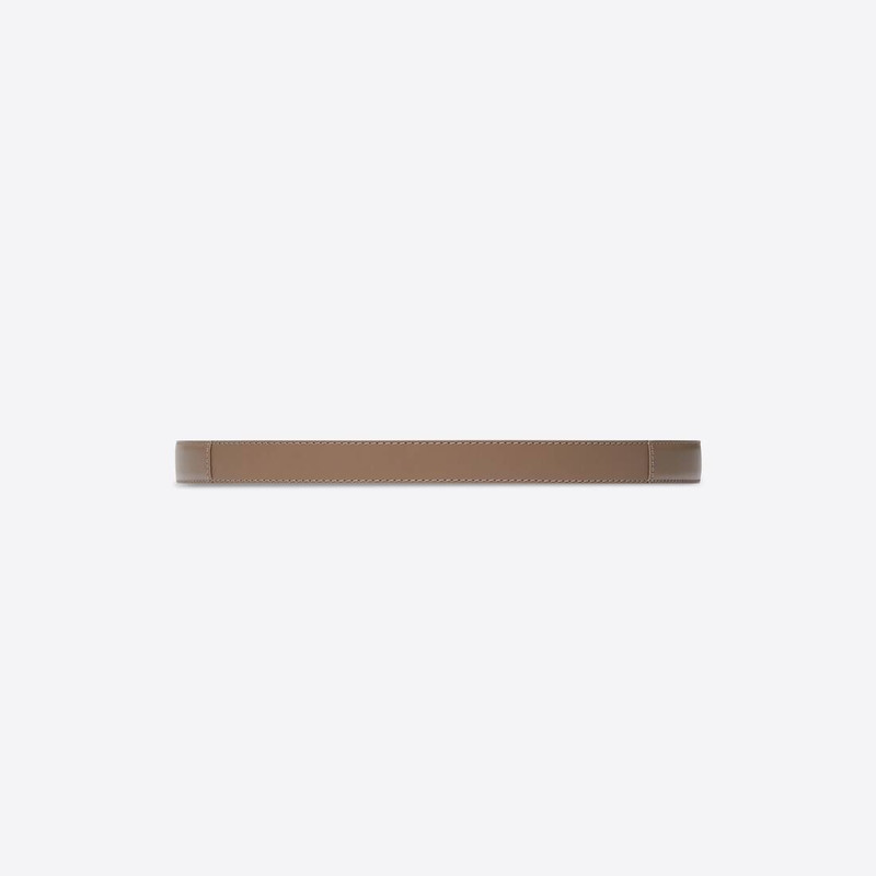 BALENCIAGA Women's Hourglass Thin Belt in Brown outlook