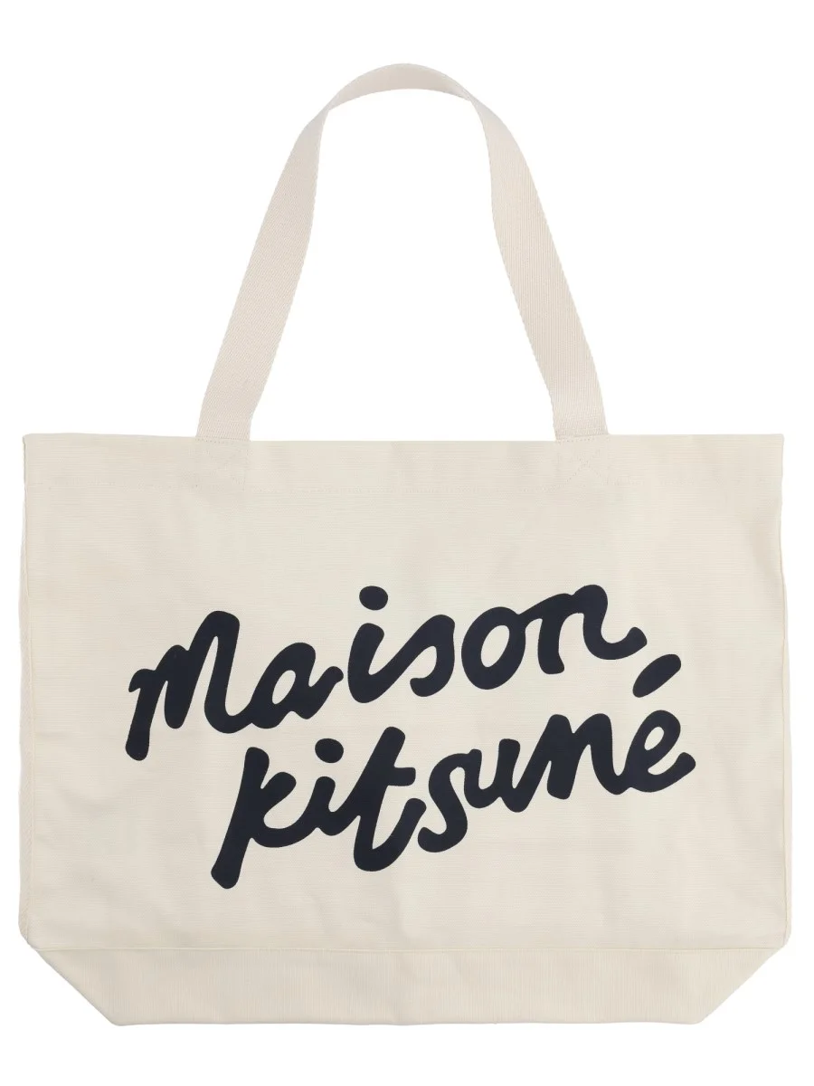 COTTON TOTE BAG WITH LOGO INSCRIPTION - 1