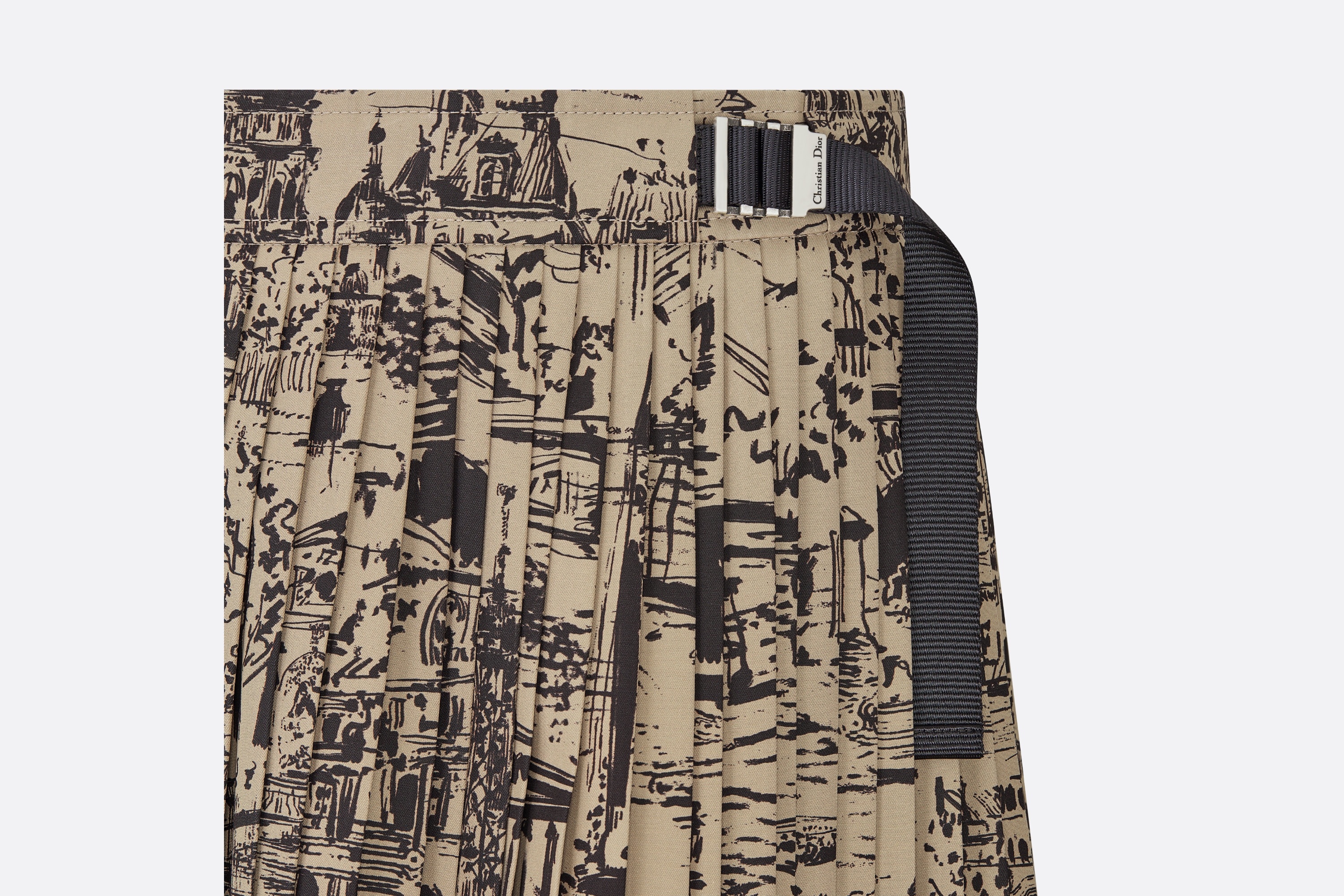 Pleated Mid-Length Skirt - 3