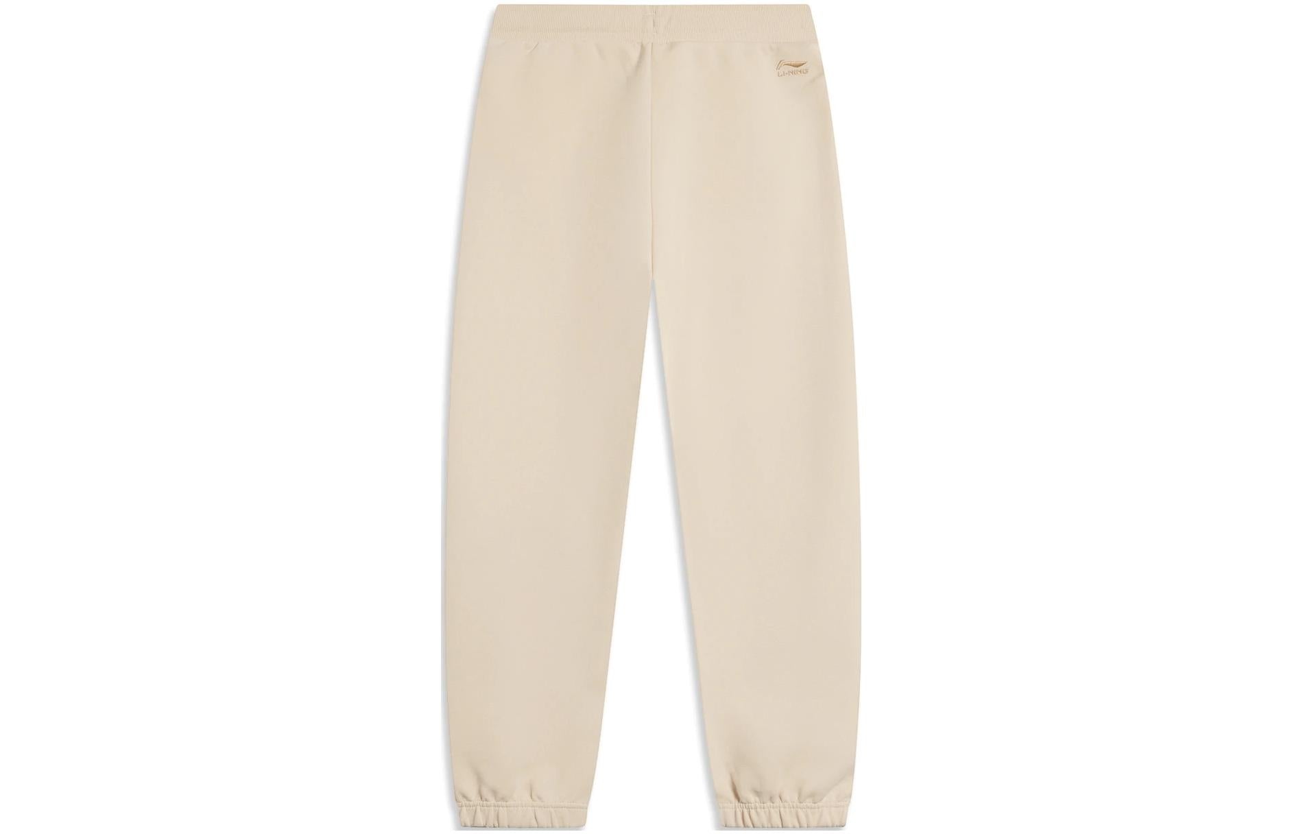 (WMNS) Li-Ning Chinese Culture Graphic Joggers Sweatpants 'Light Khaki' AKLT906-1 - 2