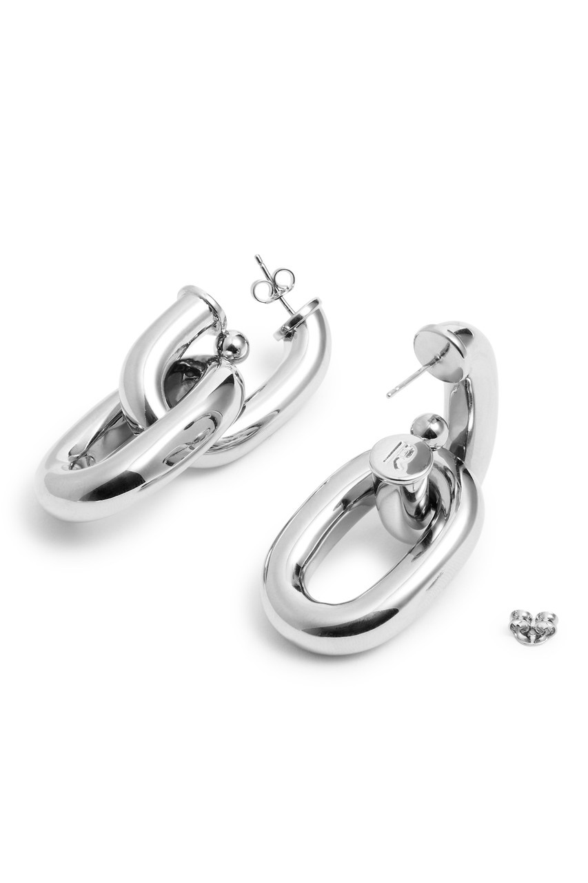Rabanne XL Link Chain Hoop Earrings - 3