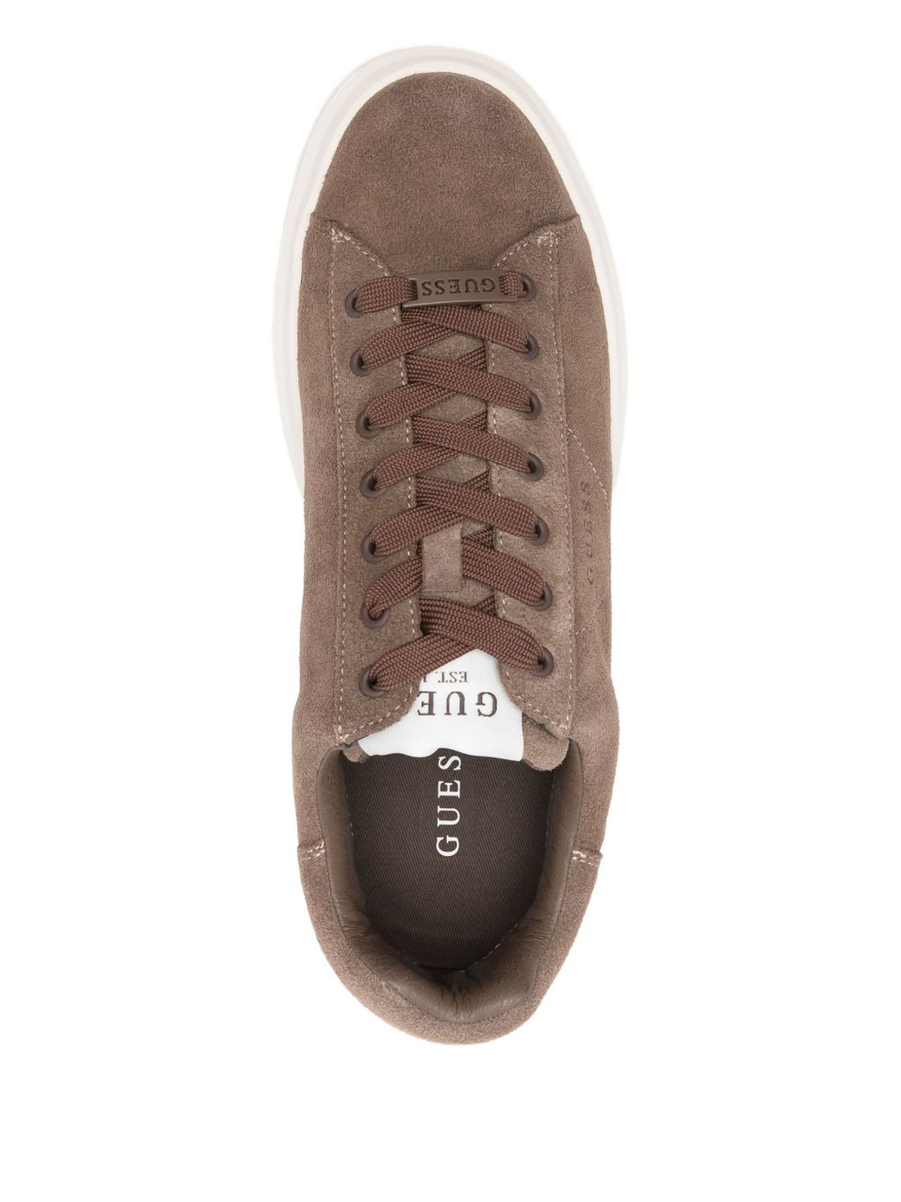 suede platform sneakers - 4