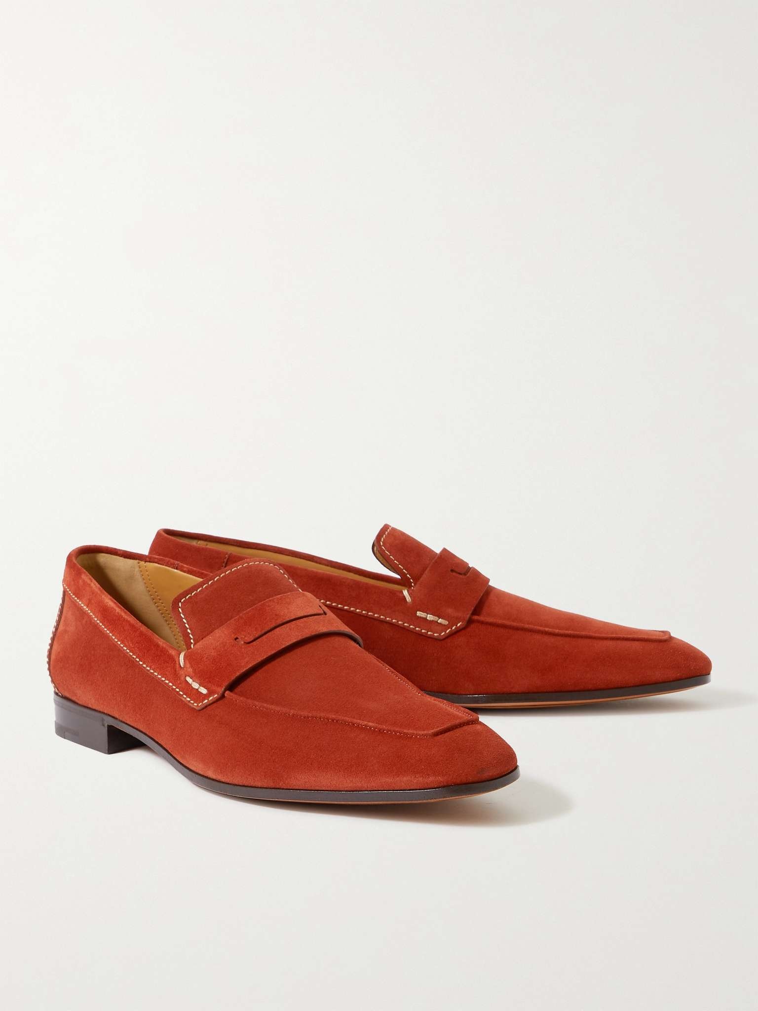 Lorenzo Suede Penny Loafers - 4