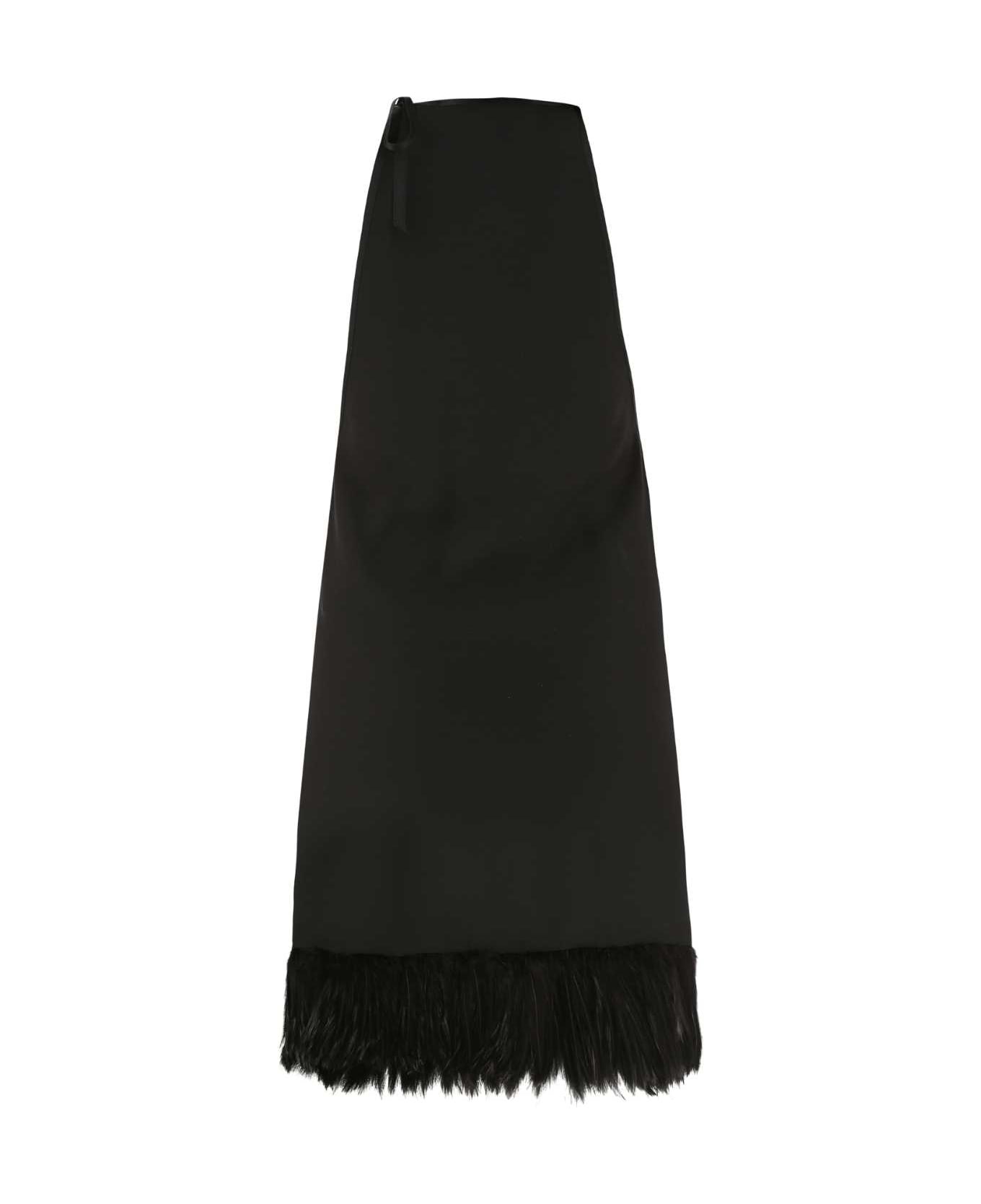 Black Crepe Mini Dress - 2