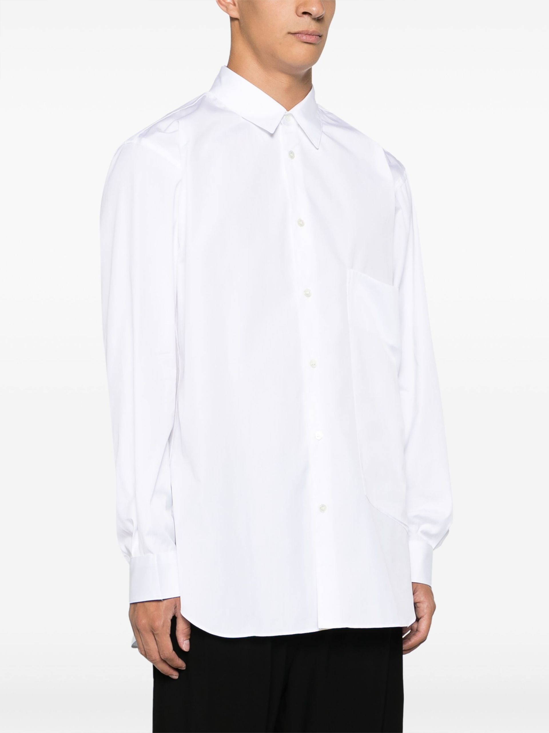 white cotton shirt - 3