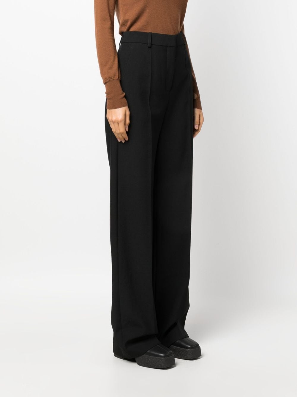 straight-leg wool trousers - 6